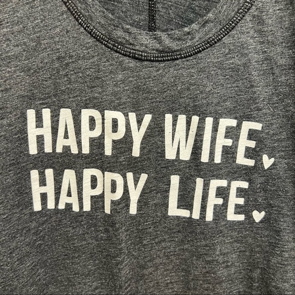 atx mafia Happy Wife Happy Life Graphic Tee - Picture 2 of 5